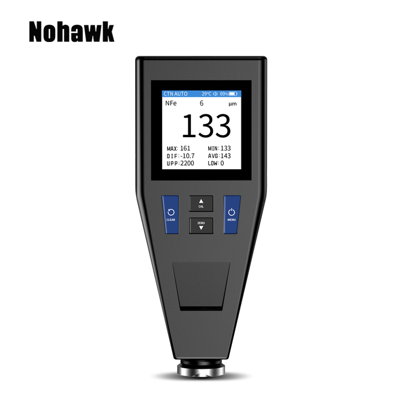 Paint Thickness Gauge - カラースクリーン車のコーティング厚さ計自動車塗装厚さ測定に最適なデジタルメーターF/NF自動検出