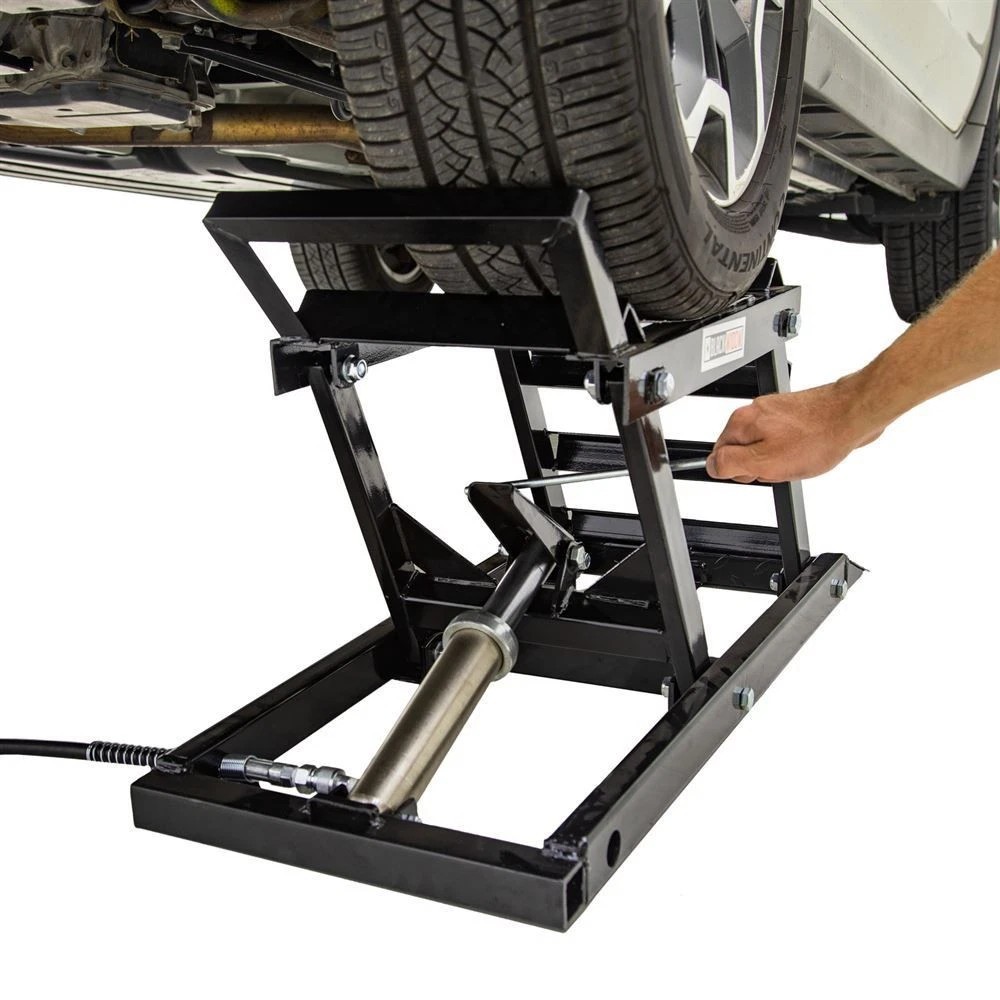 Hydraulic Car Lift - 2トン調整式カーリフトランプ、CE認証取得済みのポータブル油圧スチールジャッキ（ガレージ用）