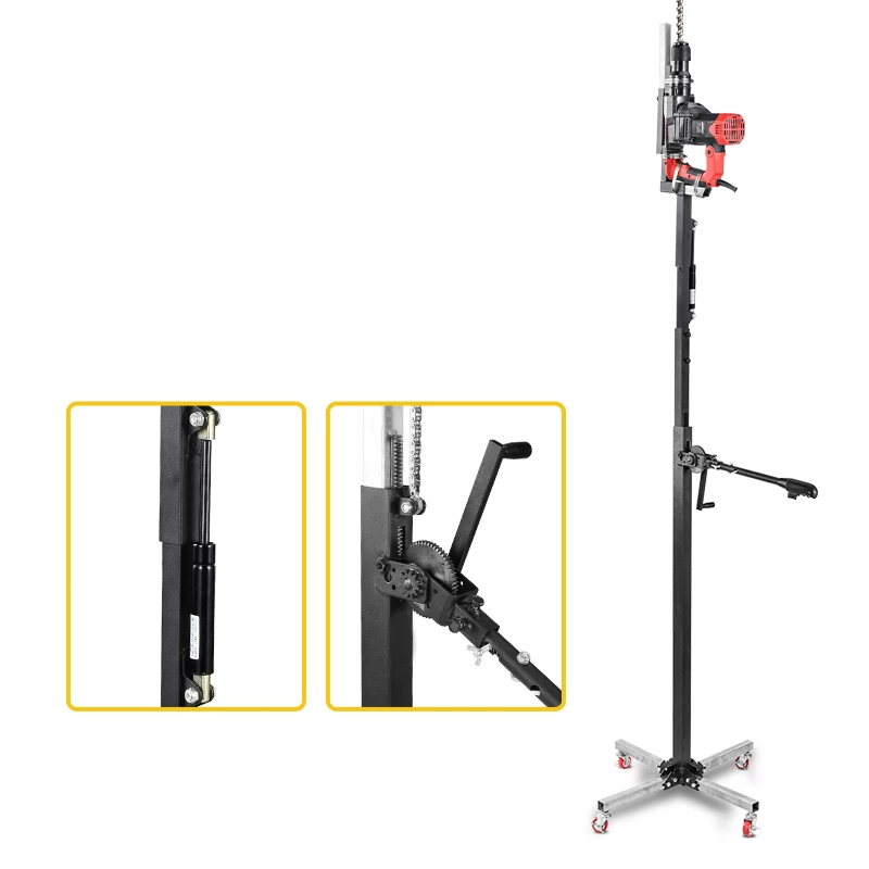 Hydraulic Car Lift - 電動ハンマーリフトスタンド油圧伸縮式強化ブラケット天井穴あけサポートロッドインパクトドリル、アンカーロッドドリル