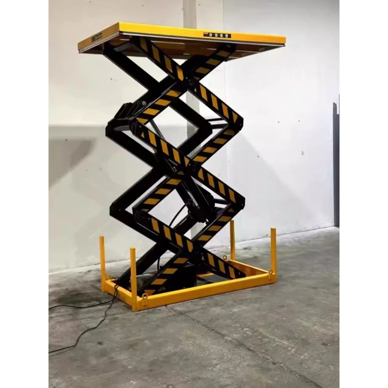 電動油圧式移動自動シザー型固定リフトテーブル小型カーリフト昇 - Hydraulic Car Lift のレビューと価格