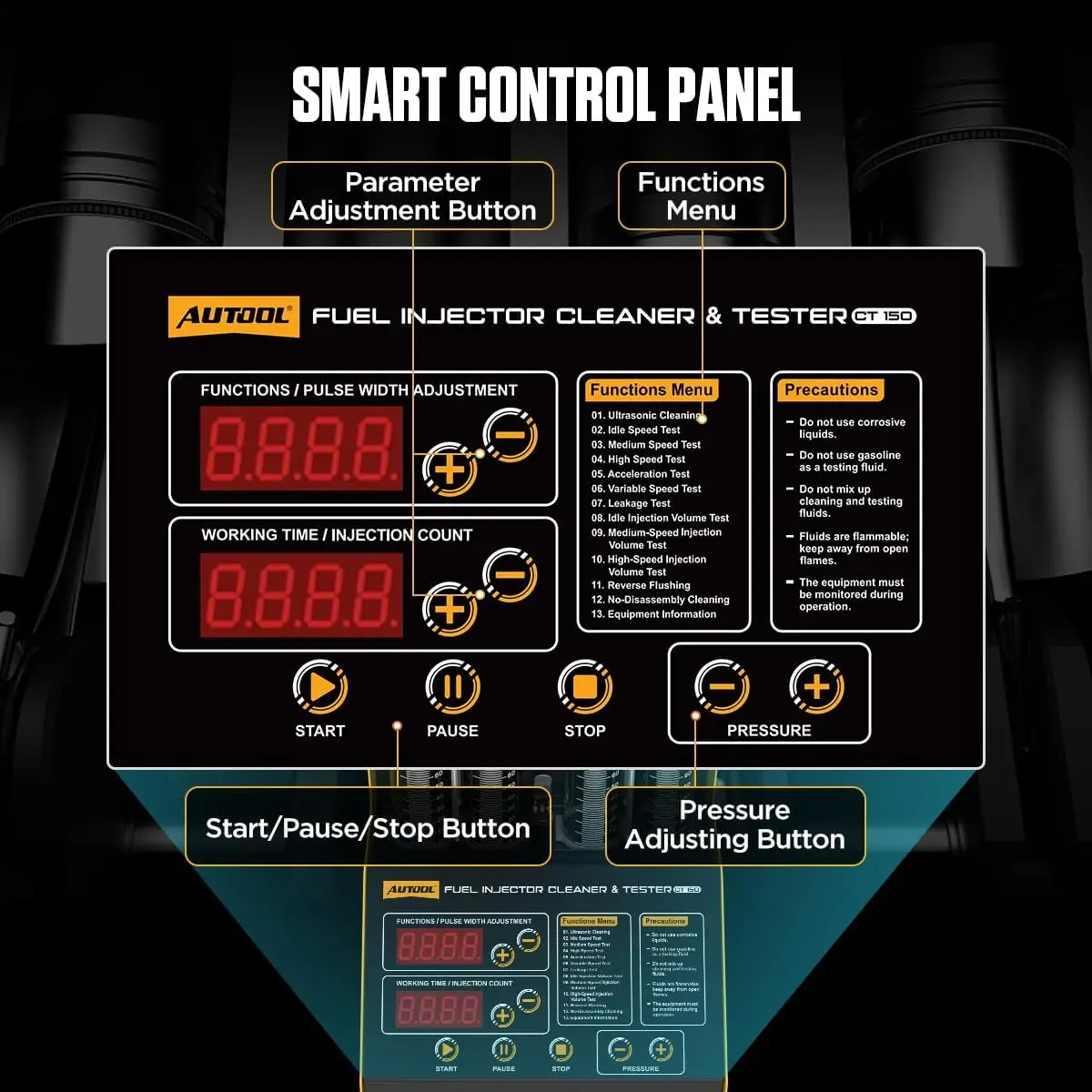 超音波燃料インジェクタークリーナーテスターは、ガソリンバイク - Fuel Injector Tester のレビューと価格