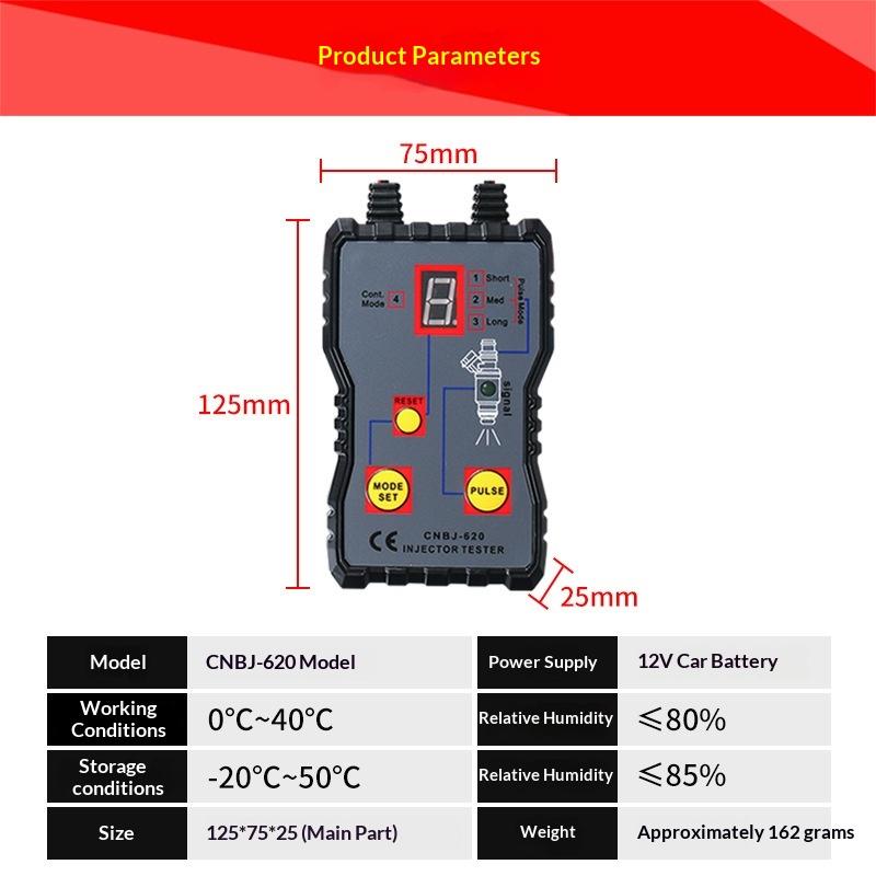 車用燃料噴射装置テスター ポータブル 4パルスモード 燃料シ - Fuel Injector Tester のレビューと価格