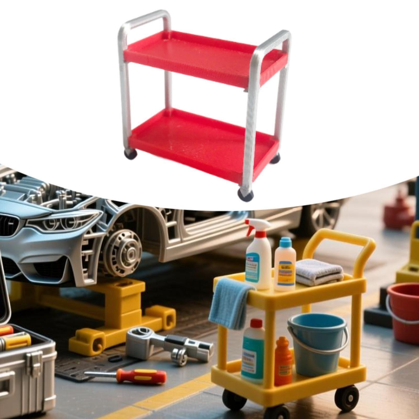 工具収納トロリー モデル 1:18 スケール 写真撮影用小道 - Auto Repair Shop Photos のレビューと価格