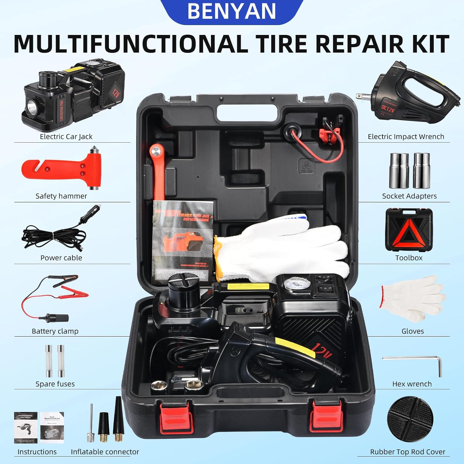 電動カージャッキキット 5トン 12V 電動フロアジャッキ  - Hydraulic Car Lift のレビューと価格