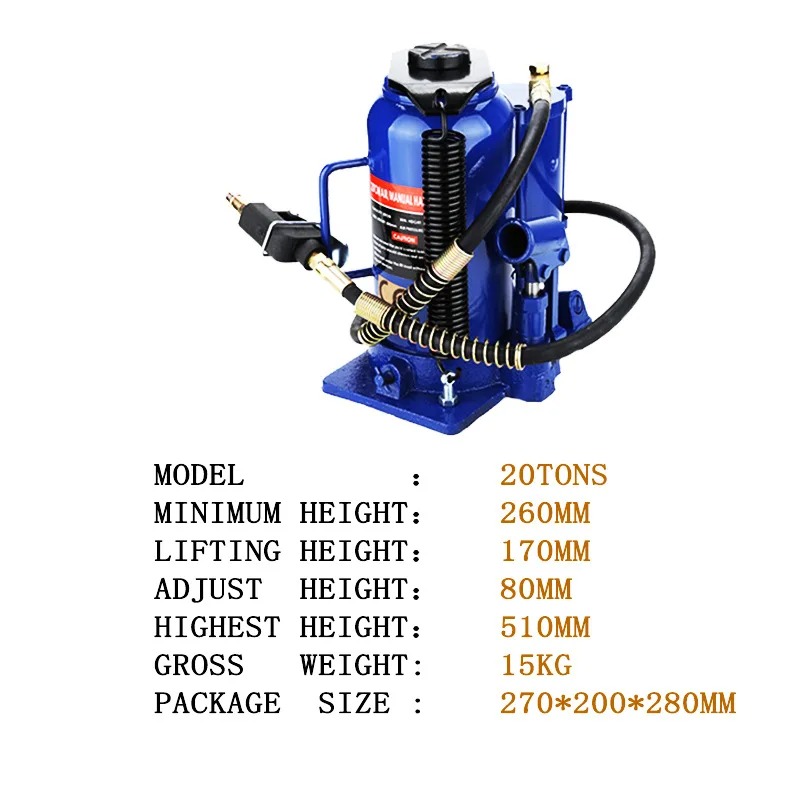 ヘビーデューティー20トンエア油圧ジャッキ – エアポンプ付 - Hydraulic Car Lift のレビューと価格