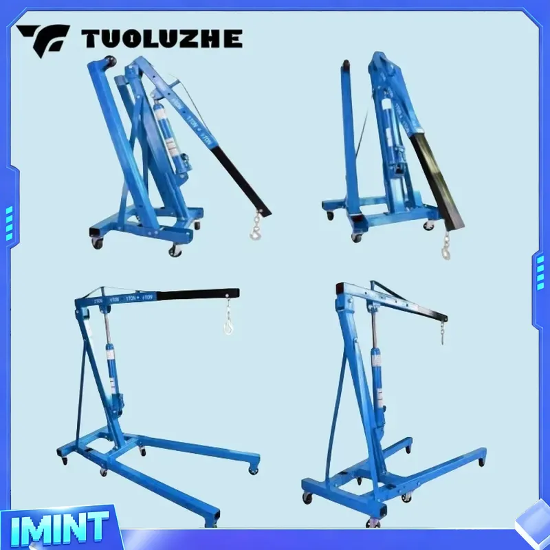 2トン折りたたみ式青色自動車エンジンリフティングツール油圧ク - Hydraulic Car Lift のレビューと価格